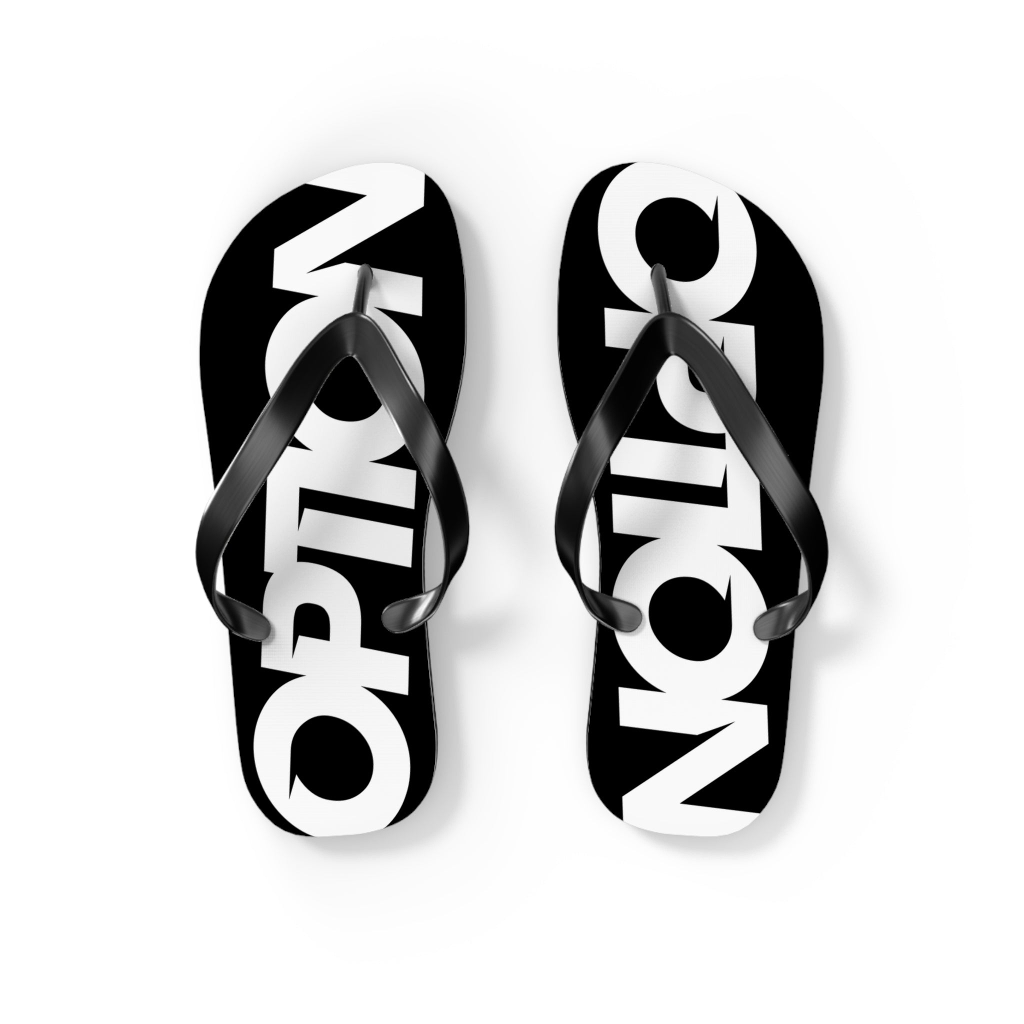Option Logo Flip Flops