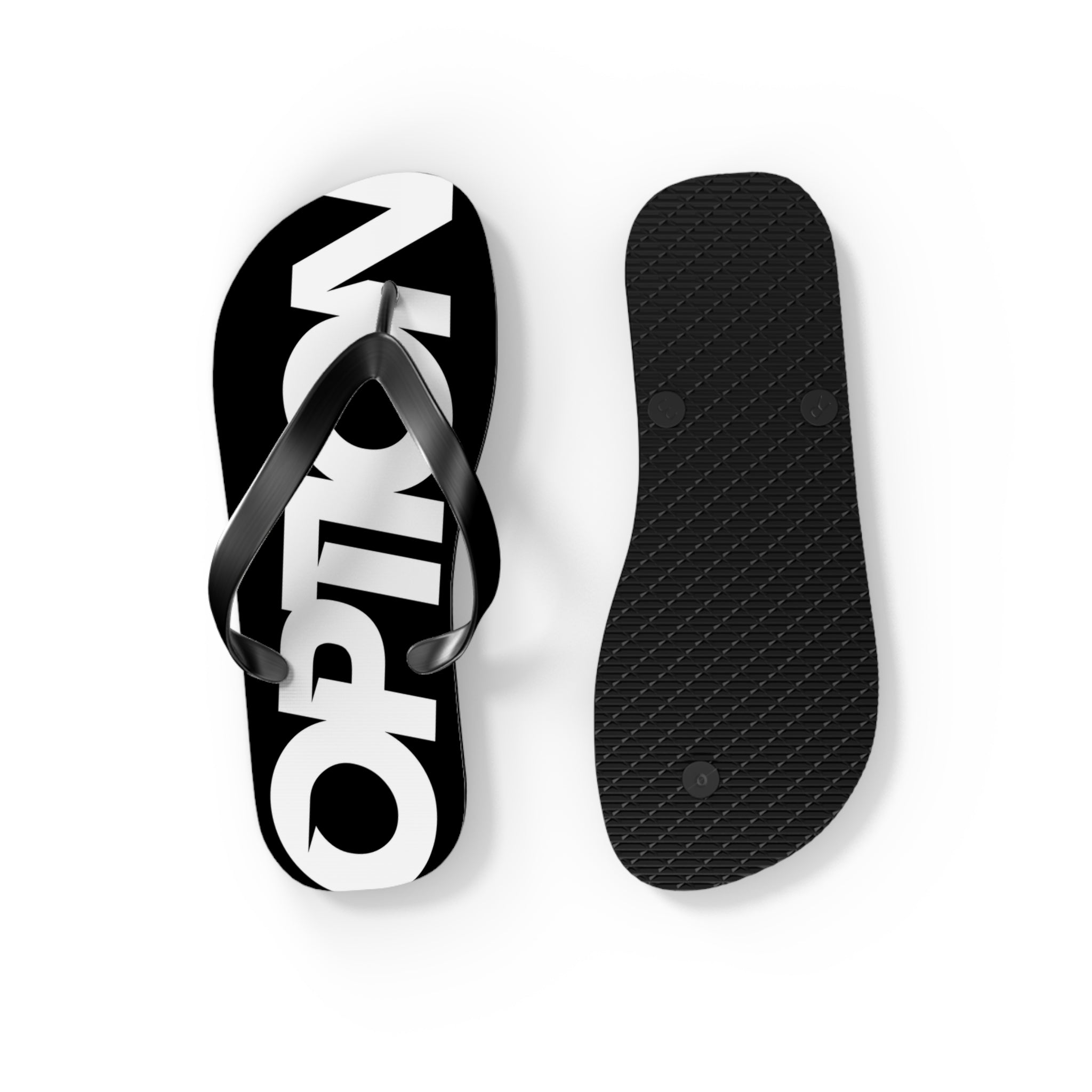 Option Logo Flip Flops