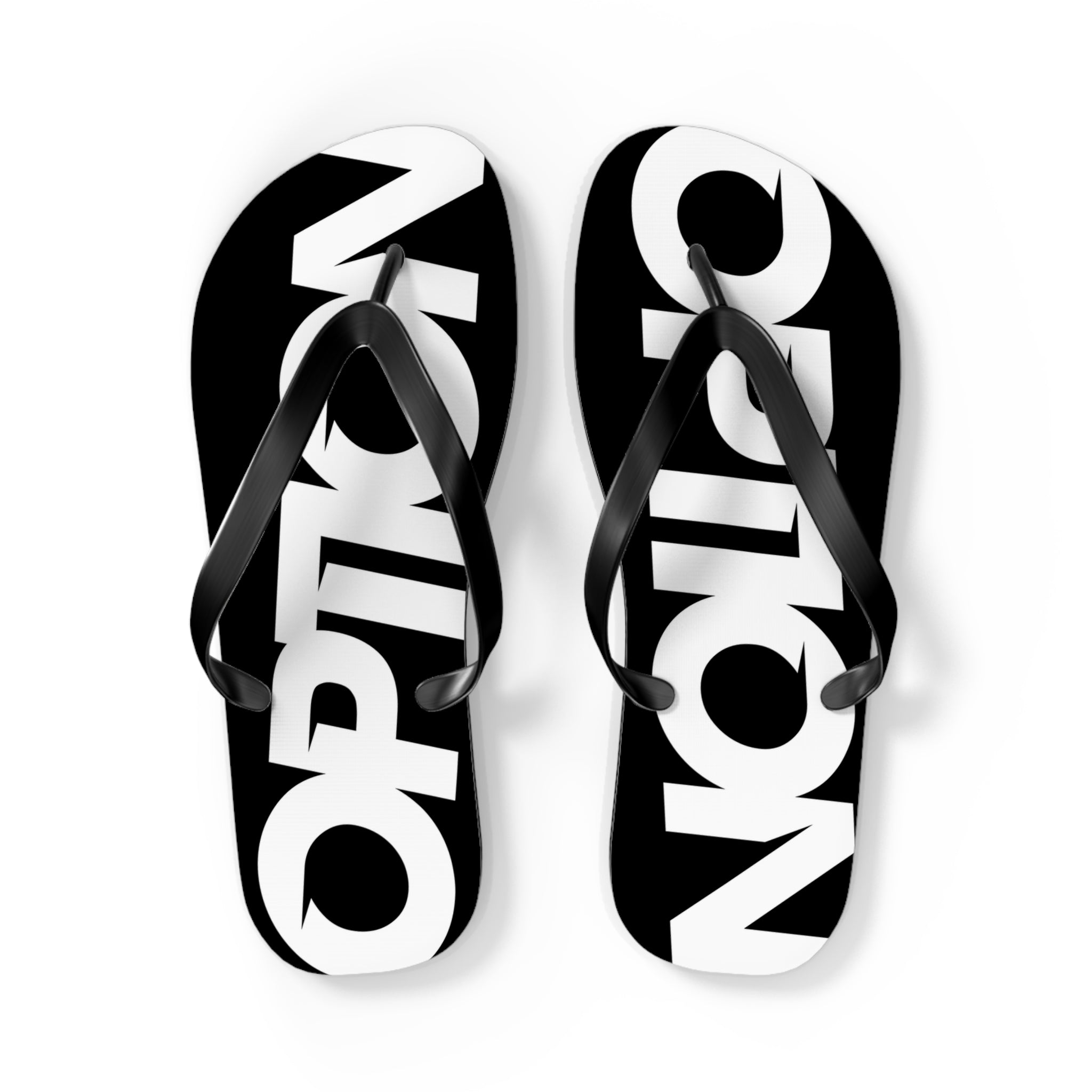 Option Logo Flip Flops