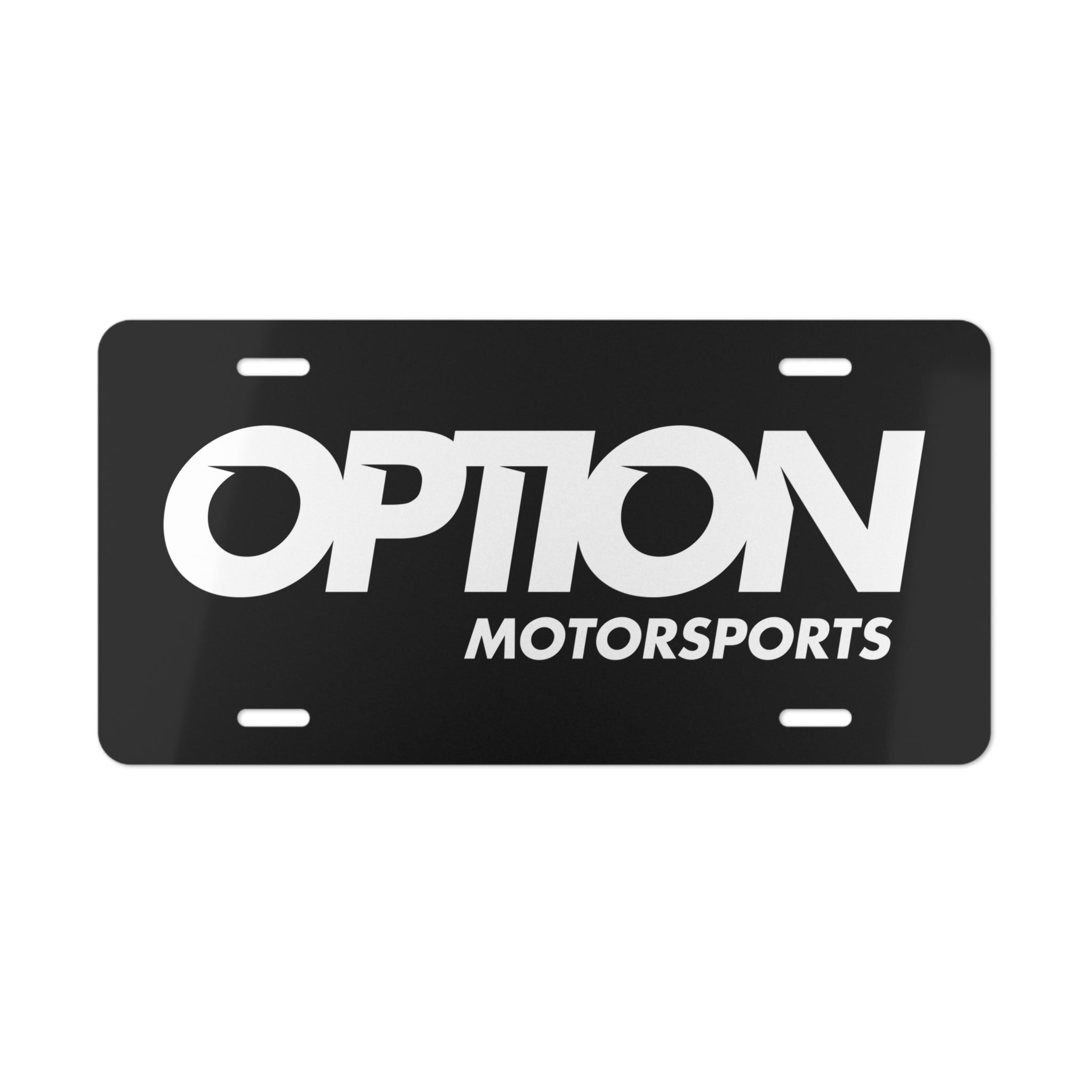 Option Logo Vanity Plate