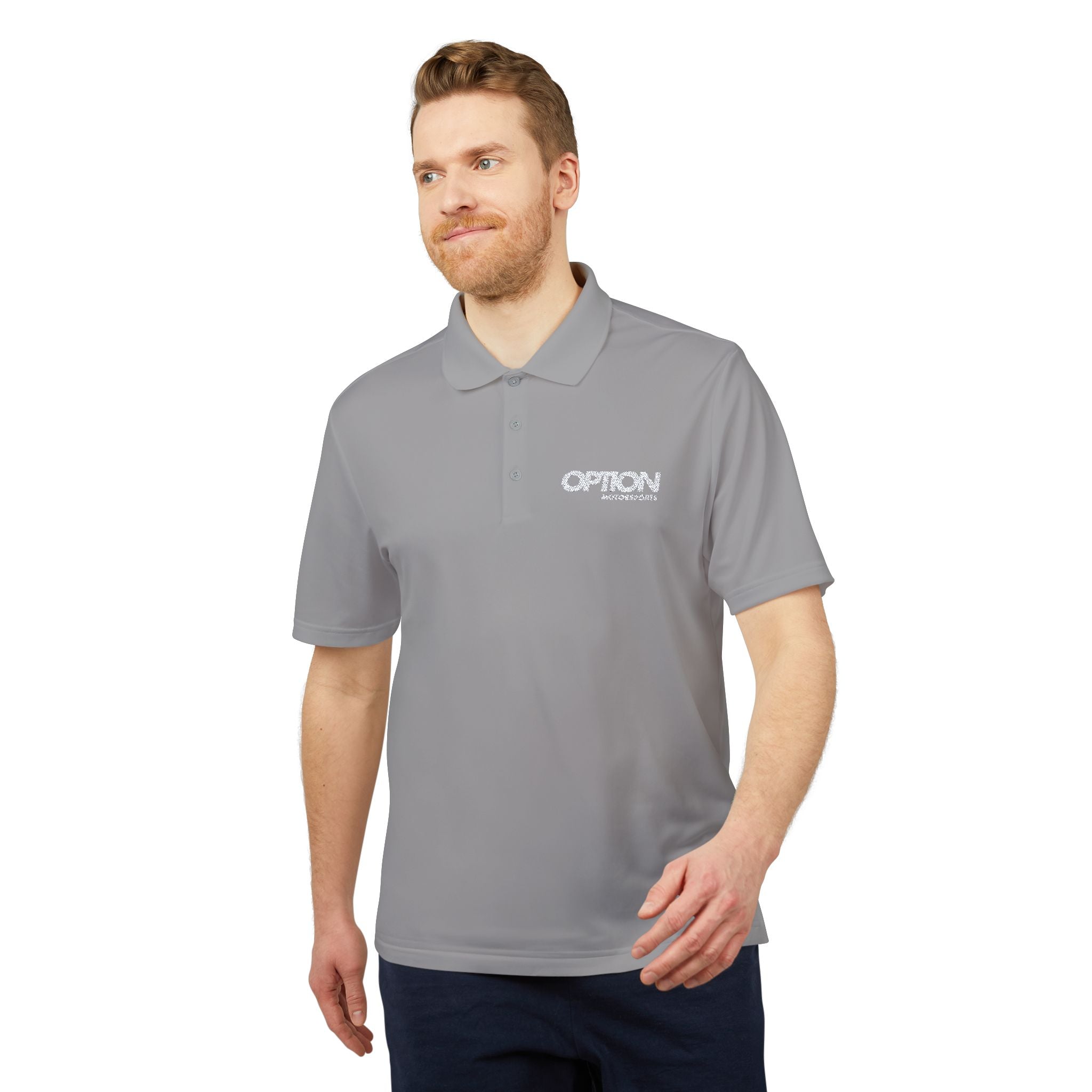 Option Logo adidas Unisex Performance Polo