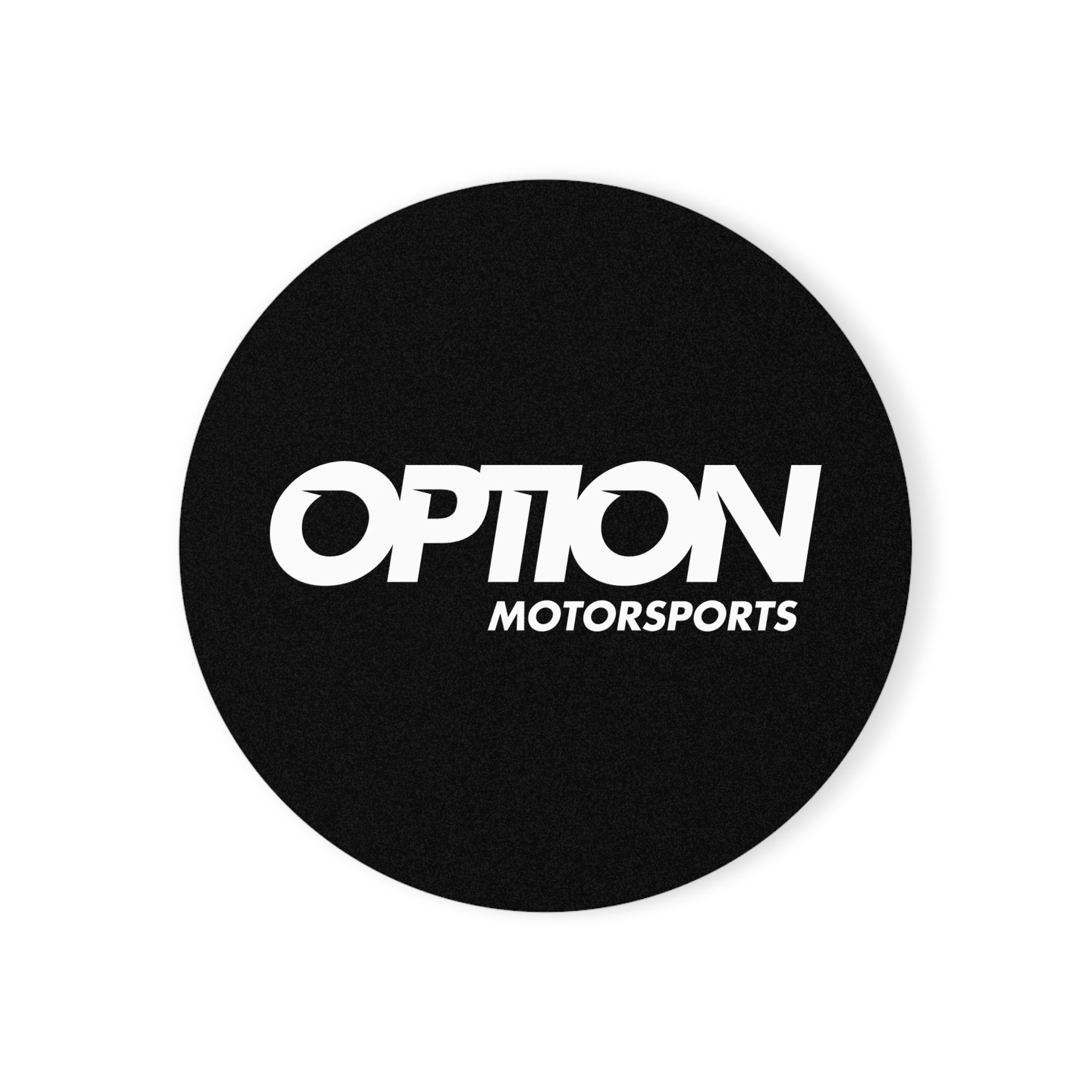 Option Logo Cork Back Coaster