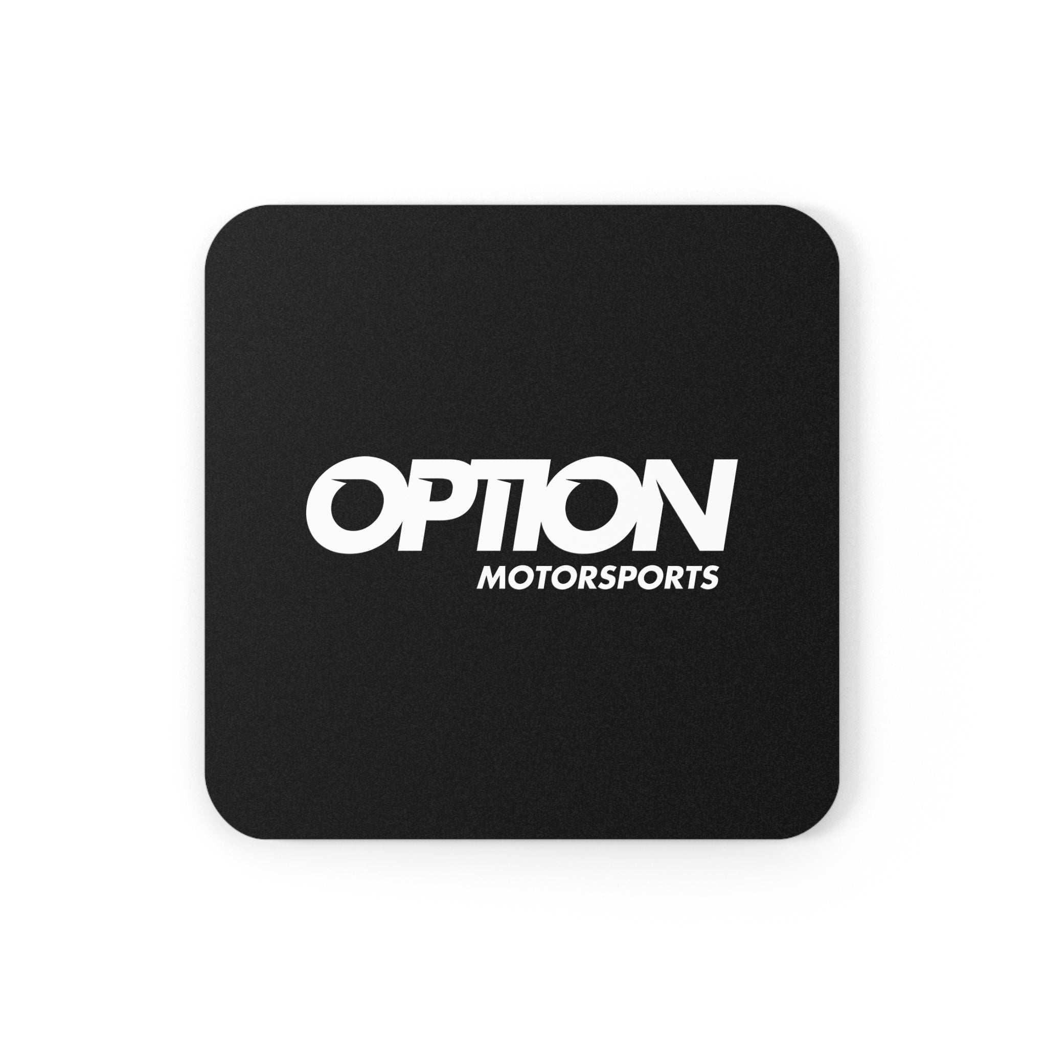 Option Logo Cork Back Coaster