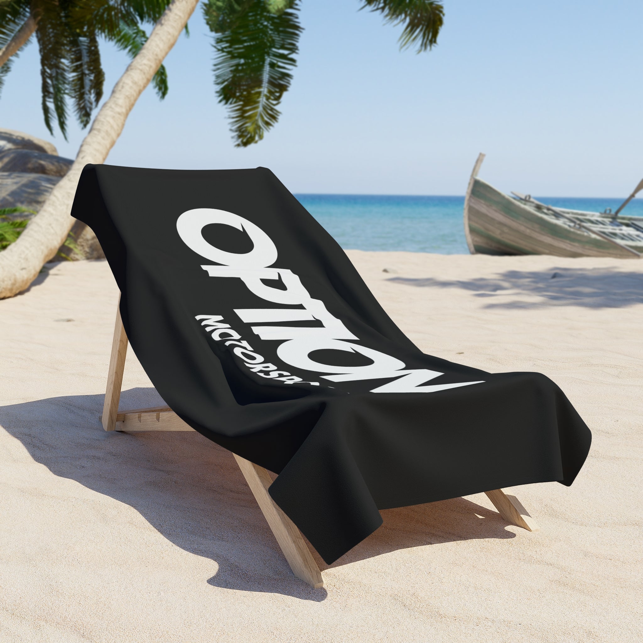 Option Logo Beach Towel