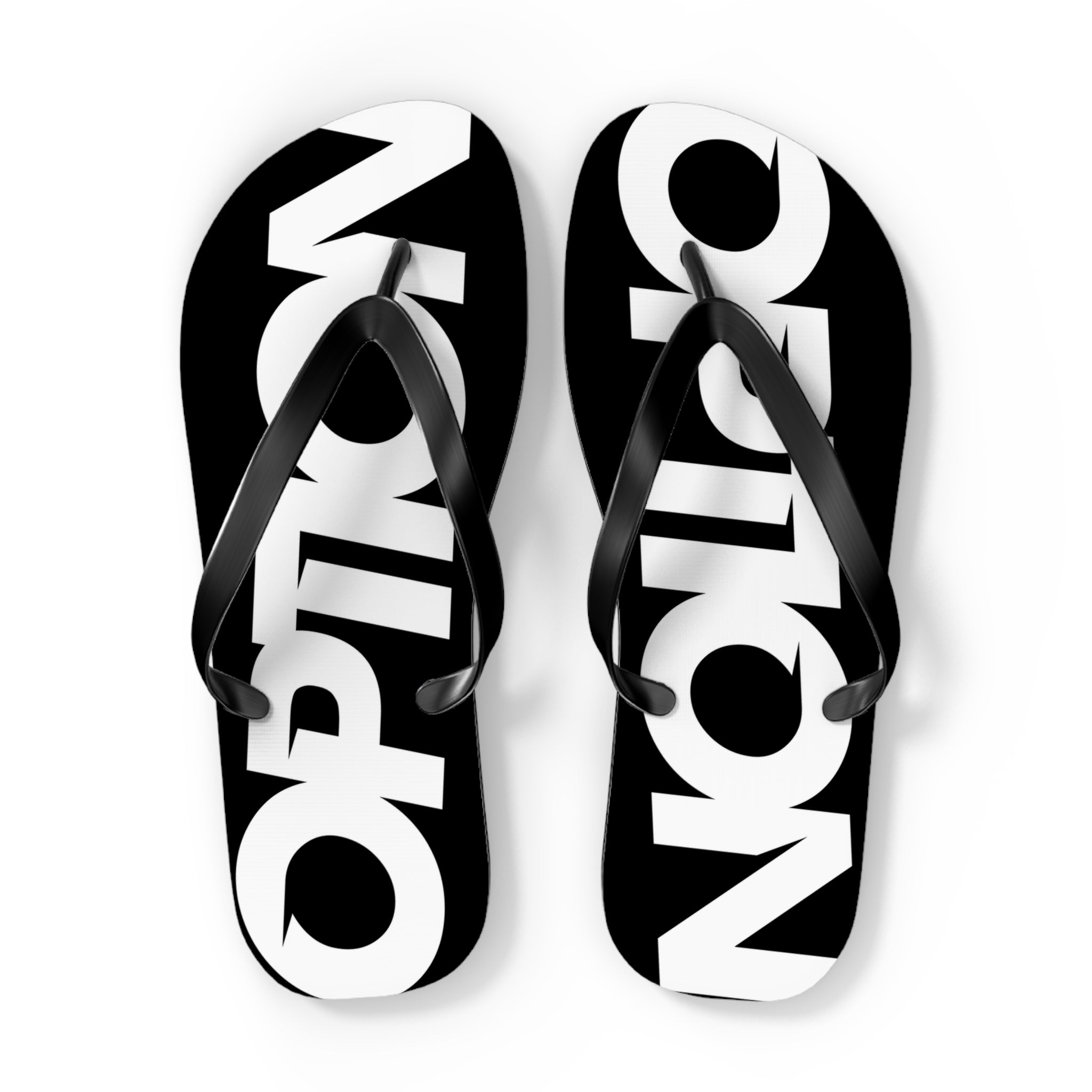 Option Logo Flip Flops