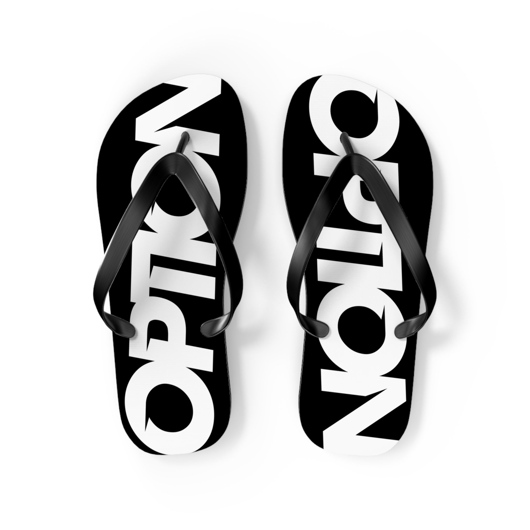 Option Logo Flip Flops