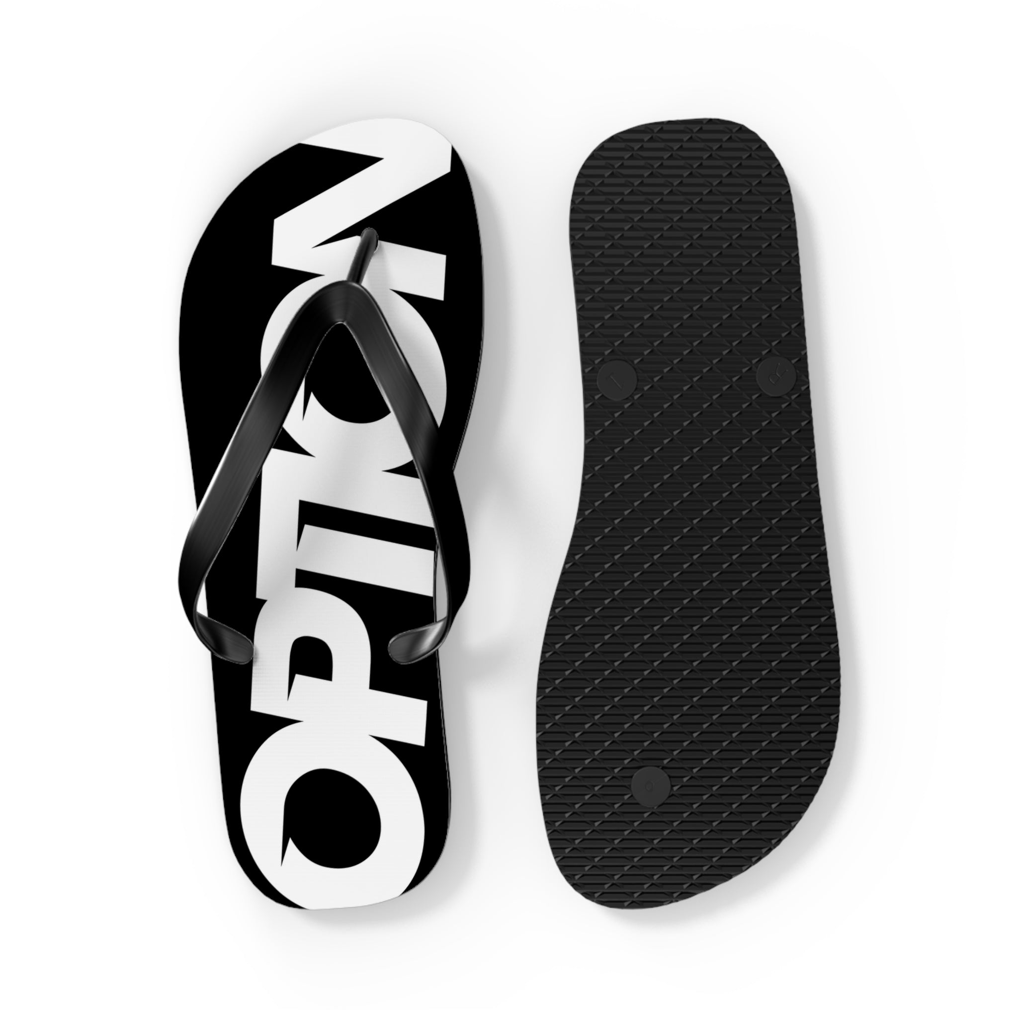 Option Logo Flip Flops